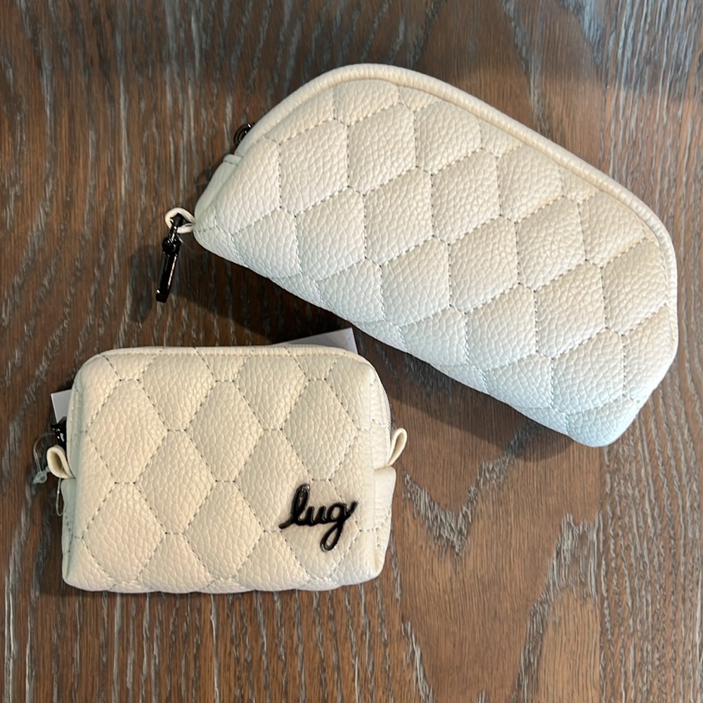 Lug Quilted Cream Accessory Set